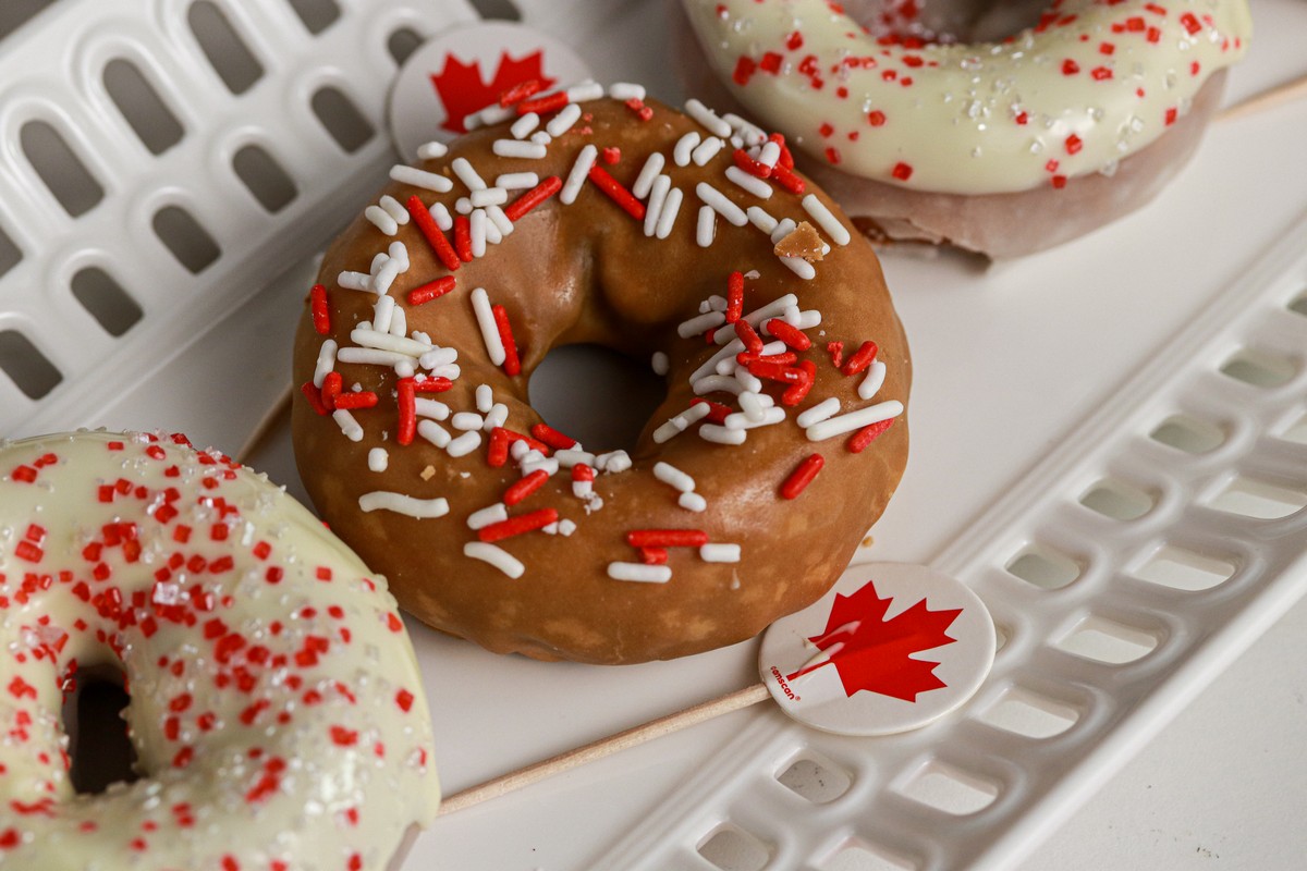 GlutenFree Canada Day Donuts /Kinnikinnick Foods